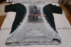 CAMISETA THE DOORS JIM MORRISON LIZARD KING TIE DYE XL RARA VINTAGE AZUL LÍQUIDO - Imagen 1 de 2