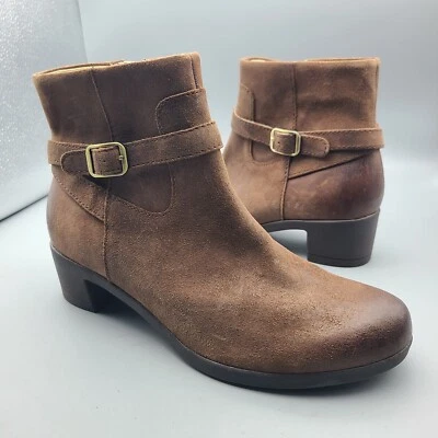 Botines Dansko para mujer Cagney marrón bruñido nobuck talla 37 EU 6,5-7 EE. UU. Nuevos Foto 1 de 4
