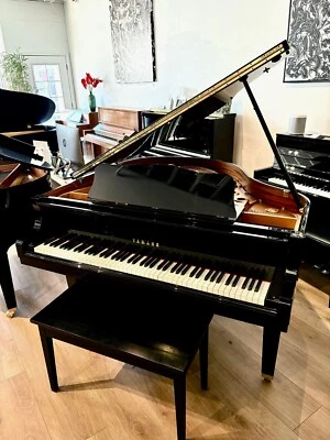 Yamaha A1 Baby Grand With Silent Feature Piano 4'11" Polished Ebony - Image 1 of 4
