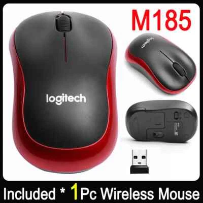 Wireless Mouse Gaming Esports Peripheral 2.4GHz USB1000 M185DPI 3 Buttons - Image 1 of 4