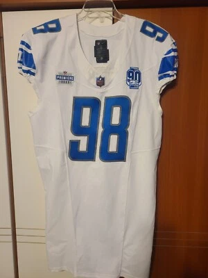 Brodric Martin 2023 Detroit Lions Rookie NFL Nike Authentic Jersey Size 46 - Image 1 of 4