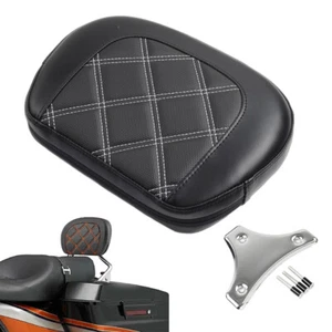 For Harley Road King FLHR Road Glide FLTR Passenger Sissy Bar Backrest Pad Kit - Bild 1 von 12