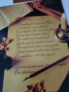 Dayspring A Mighty Fortress Sheet Music Greeting Card - Picture 1 of 6