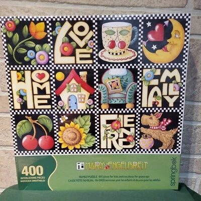Springbok Mary Englebreit 400 Piece Family Puzzle New Sealed 2004 Home Family  - Image 1 of 4
