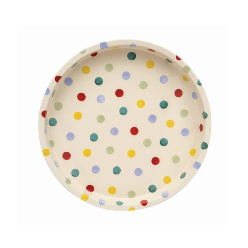 Emma Bridgewater Polka Dot Circular Tray Kitchen and Dining Accessory Gift Idea - Image 1 of 1