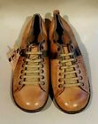 MEN'S CORONEL TAPIOCCA LEATHER LACE-UP SPORT SHOES TRAINERS EUR 44 - TAN