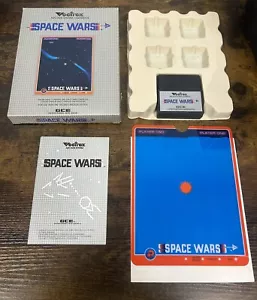 Space Wars Vectrex - Complete w/ Box, Overlay, Manual, Tray & Cart - Tested CIB - Picture 1 of 24