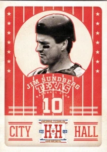 2013 Hometown Heroes City Hall #2 Jim Sundberg Texas Rangers - Picture 1 of 2