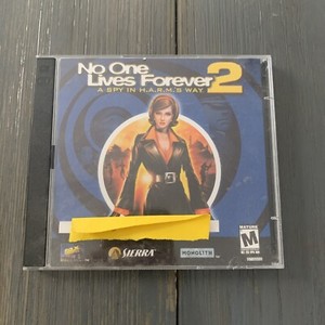 No One Lives Forever 2: A Spy in H.A.R.M.'s Way (PC, 2002) 2 Disc Set In Jewel