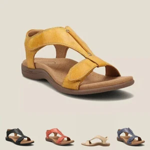 Ladies Casual Orthopedic Wedge Sandals Ladies Summer Shoes UK Size Comfort Flat - Picture 1 of 14