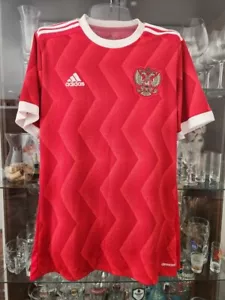 RUSSIA 2017 HOME FOOTBALL SHIRT SOCCER JERSEY ADIDAS BR6593 sz L - Picture 1 of 4