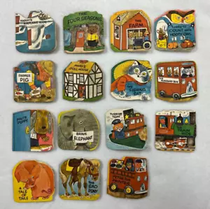 Set of 15 Vintage Miniature Tiny Golden Shape Books by Richard Scarry - Picture 1 of 12