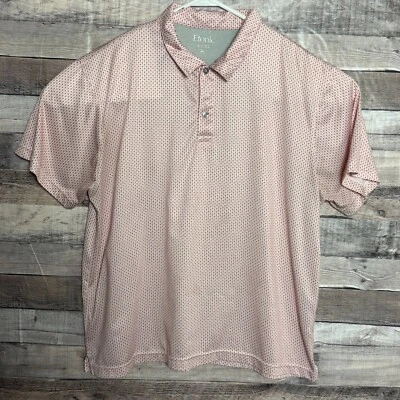 Camisa polo de golf Etonic Performance para hombre XL roja geométrica elástica informal Foto 1 de 4