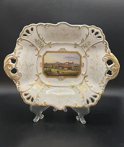 Antique Gotha German Hand Painted Gold Trim Plate - Picture 1 of 18