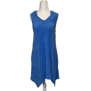 AnyBody Frottee ärmellose Haifischbiss Tunika blau XS - Bild 1 von 8