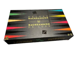 Legacy Deluxe Wooden Backgammon Classic 2-Player Original Board Game Set/B30 - Picture 1 of 3