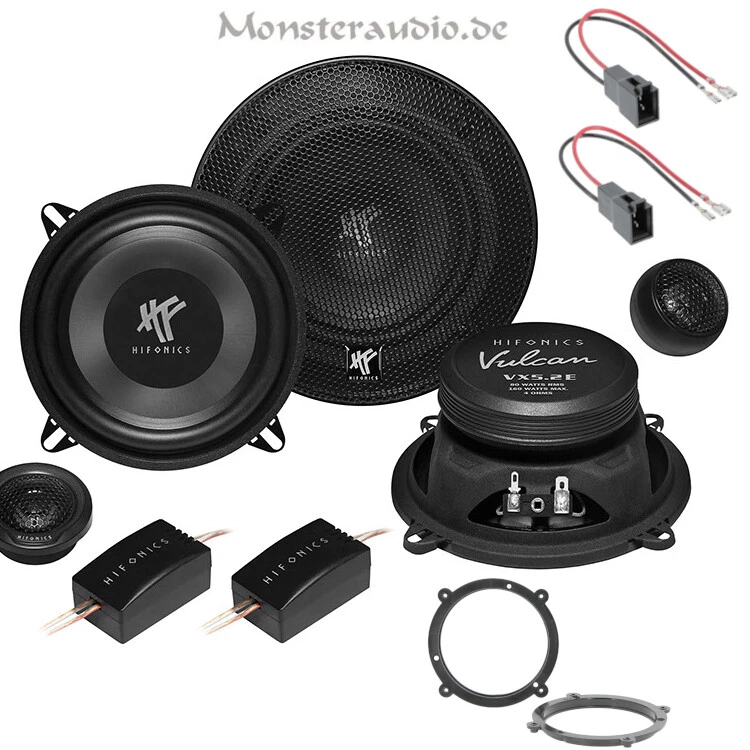 Hifonics 13cm 160 Watt 2-Wege Lautsprecher Set f. Audi A3 8L 96-2003 vorne Front - Bild 1 von 1