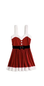 NWT Born Famous Mrs. Claus Skater Sleeveless Christmas Holiday Dress XXL - Picture 1 of 7