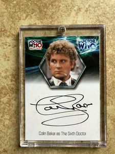 DOCTOR WHO 40th Ann, 2003 Strictly Ink COLIN BAKER 6th DOCTOR Auto Card WA7 - Imagen 1 de 1