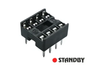 40pcs 8 PIN  DIL DIP IC SOCKET PCB MOUNT CONNECTOR  Pitch 2,54mm NZEC - Bild 1 von 1