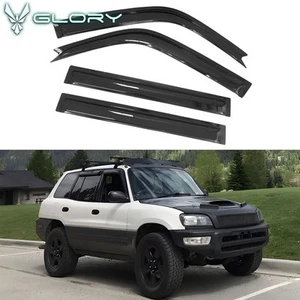 Se adapta a 96-00 Toyota RAV4 acrílico viseras de ventana protector de lluvia deflector cinta - Imagen 1 de 8