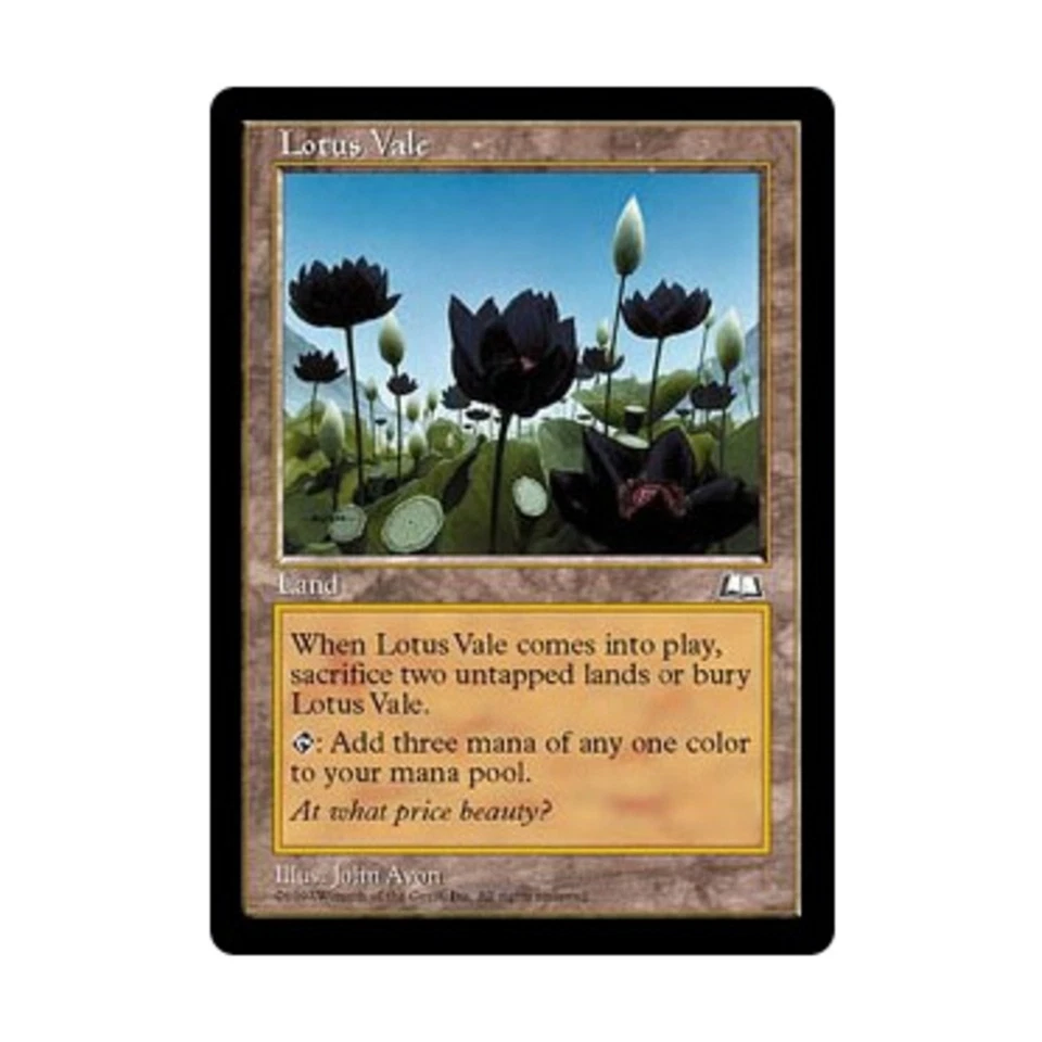 WOTC MtG Weatherlight Lotus Vale (R) EX - Image 1 of 1