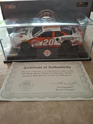 1999 Tony Stewart #20 Home Depot Habitat Mac Tools Revell 1/24 NASCAR Diecast - Image 1 of 3