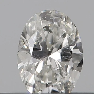 0.19 Ct GIA Certified Natural Diamond G/SI Clarity 4x3 mm Loose Brilliant Oval - Image 1 of 4