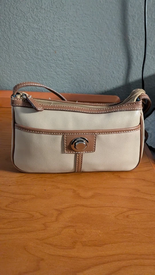 Nine and Co. Vintage Small Top Satchel Handbag Fabric Seven - Image 1 of 4