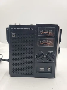 Radio Profesional Montgomery Ward Airline GEN-1395A De Colección Negra Probada - Imagen 1 de 7