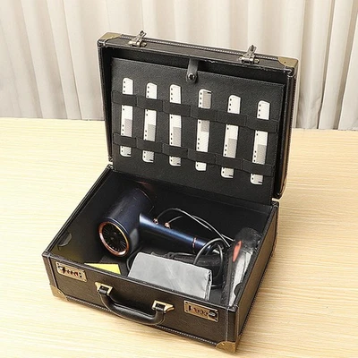 Estojo de armazenamento portátil ferramenta de corte de cabelo para salão de beleza maquiador - Imagem 1 de 2