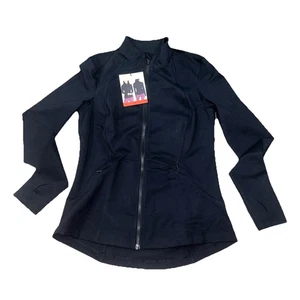 NEU Spyder schwarz Active leichte Front Reißverschluss Jacke-Größe Medium-schnell - Bild 1 von 2