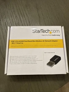 StarTech USB433WACDB USB 2.0 to AC600 Dual Band mini wireless AC Network Adapter - Picture 1 of 2