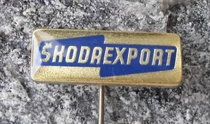 Skoda Export Vehicle Car & Engineering Products Advertising Pin Badge - Picture 1 of 4