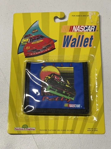 New Kyle Petty Mellow Yello Wallet Nascar Racing 1992 Peachtree Playthings Cover