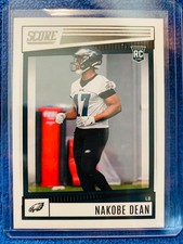 NAKOBE DEAN 2022 PANINI SCORE PHILADELPHIA EAGLES ROOKIE CARD RC # 351