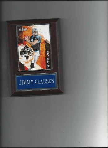 JIMMY CLAUSEN PLAQUE CAROLINA PANTHERS FOOTBALL NFL   C Cover
