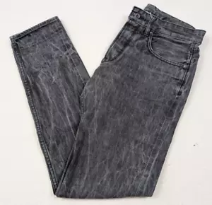 Railcar Skinny Jeans Acid Wash Black Selvedge Button Fly Distressed USA Herren 30 - Bild 1 von 18