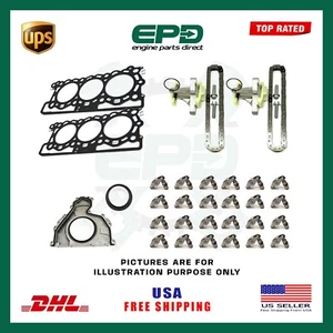 LAND ROVER JAGUAR 306DT TDV6 FRONT REAR SEALS + GASKET & ENGINE REBUILD KIT 3.0L - Picture 1 of 1