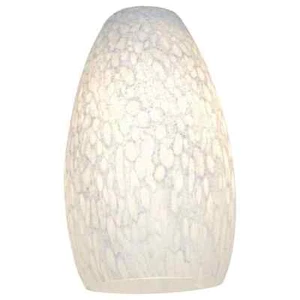 Access Lighting Inari Silk 5 in. White Stone Glass Finish for Indoor Shades 2PK - Picture 1 of 3
