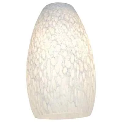 Access Lighting Inari Silk 5 in. White Stone Glass Finish for Indoor Shades 2PK - Image 1 of 3