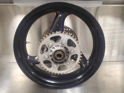 07 Ducati Monster 695 Brembo rear rim stright with brake rotor hub complete  - Image 1 of 4
