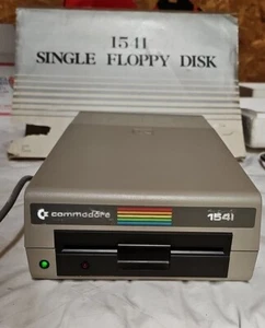 Commodore Computer 1541 Single Floppy Disk Drive In Original Box & Cables Cords - Picture 1 of 14