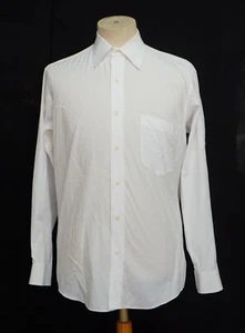 Vintage ISSEY MIYAMKE DESIGN STUDIO White Cotton Blend Men's Dress Shirt 39 - Picture 1 of 7