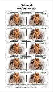 MALI 2024 - SHEETLET 10V - TREASURES OF NATURE - OWL OWLS BIRDS BIRD - MNH - Picture 1 of 1