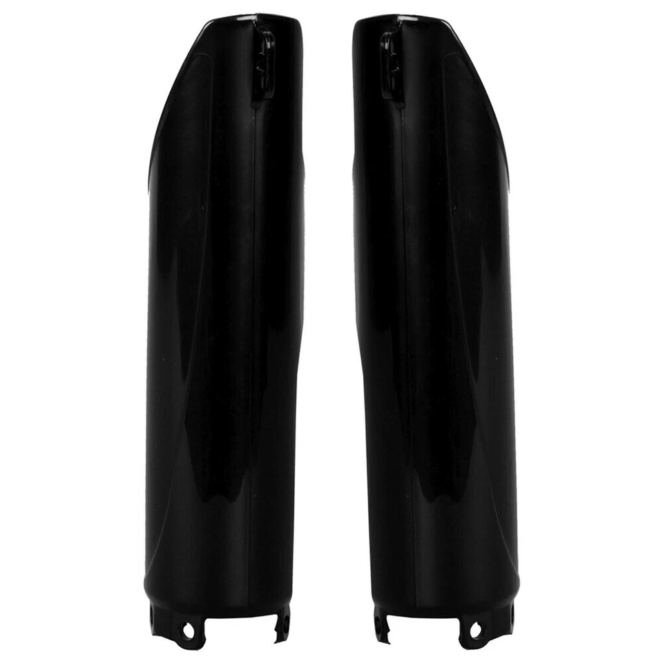 Polisport Front Fork Guards Plastic Black CR125R 250R 95-07 CR500R CRF250X 450X - Image 1 of 1