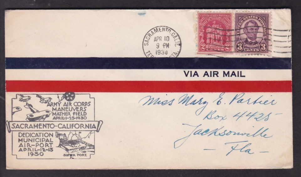 AIRPORT DEDICATION 1930, SACRAMENTO, CALIF., MRTHER-FIELD - Image 1 of 1