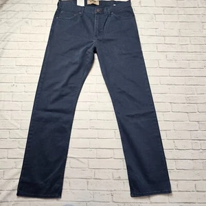 Wrangler Herren Slim Fit Straight Leg Jeans 34W 32L Dark Sapphire Stretch Denim - Bild 1 von 13