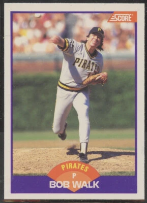 1989 Score #224 Bob Walk Pittsburgh Pirates - Image 1 of 2