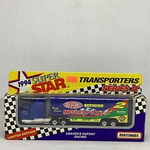 NOS Matchbox 1994 Super Star Transporters Series II #2 Ricky Craven Dupont - Picture 1 of 6
